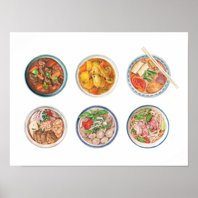 Vietnamesisches Noodles Poster (Vorne)