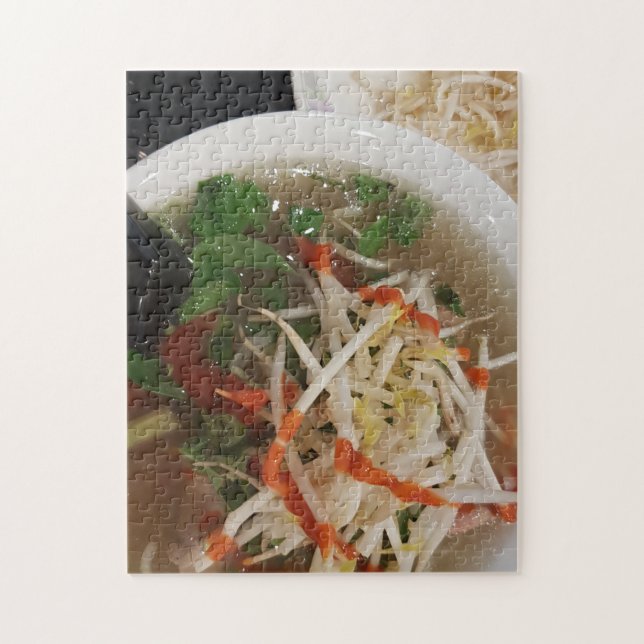 Vietnamesisches Pho Beef Noodle Soup Food Jigsaw P (Vertikal)