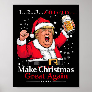 Vietnamesisches Weihnachtsgebäck Beer Funny Trump Poster