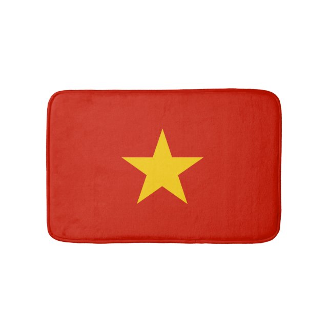 Vietnamflagge Badematte (Vorderseite)