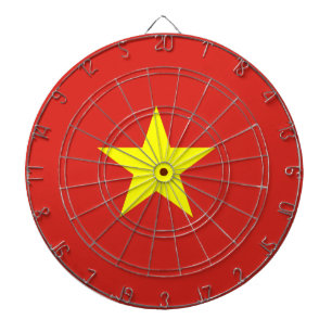 Vietnamflagge Dartscheibe