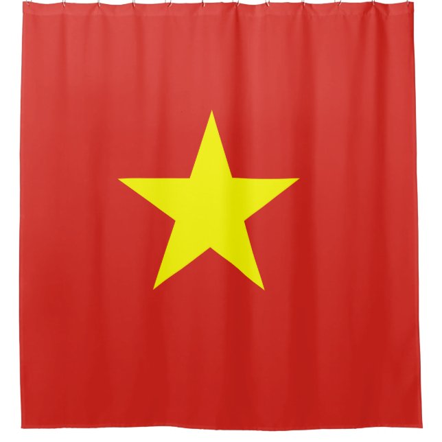 Vietnamflagge Duschvorhang (Vorderseite)