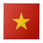 Vietnamflagge Fliese<br><div class="desc">Ein ideales Geschenk für alle,  die Patrioten ihres Landes sind!</div>