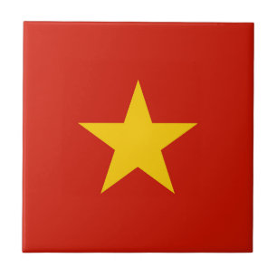 Vietnamflagge Fliese