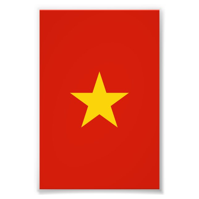Vietnamflagge Fotodruck (Vorne)