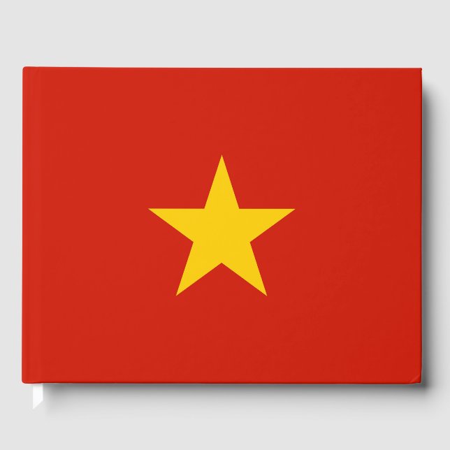 Vietnamflagge Gästebuch (Vorderseite)
