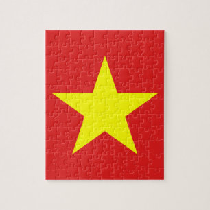 Vietnamflagge Gelber Star-Puzzle