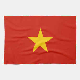 Vietnamflagge Geschirrtuch