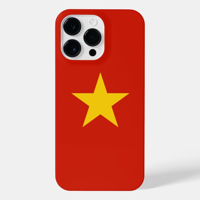 Vietnamflagge iPhone 14 Pro Max Hülle (Rückseite)