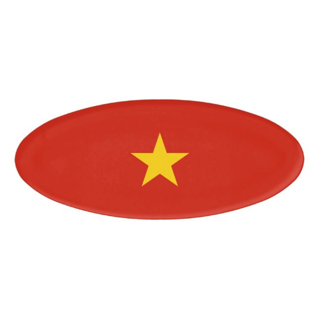 Vietnamflagge Namenschild (Vorderseite)