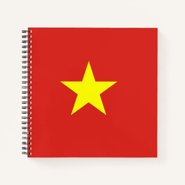 Vietnamflagge Notizbuch (Vorderseite)