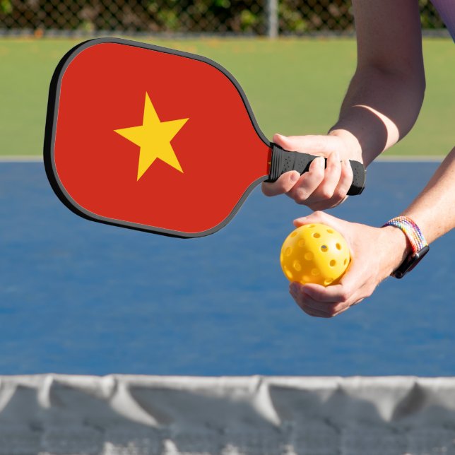 Vietnamflagge Pickleball Schläger (InSitu)