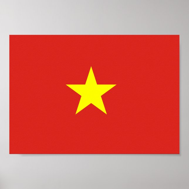 Vietnamflagge Poster (Vorne)