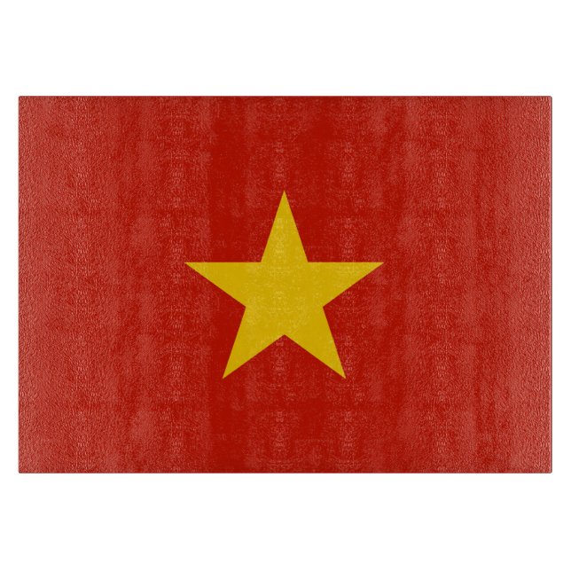 Vietnamflagge Schneidebrett (Vorderseite)