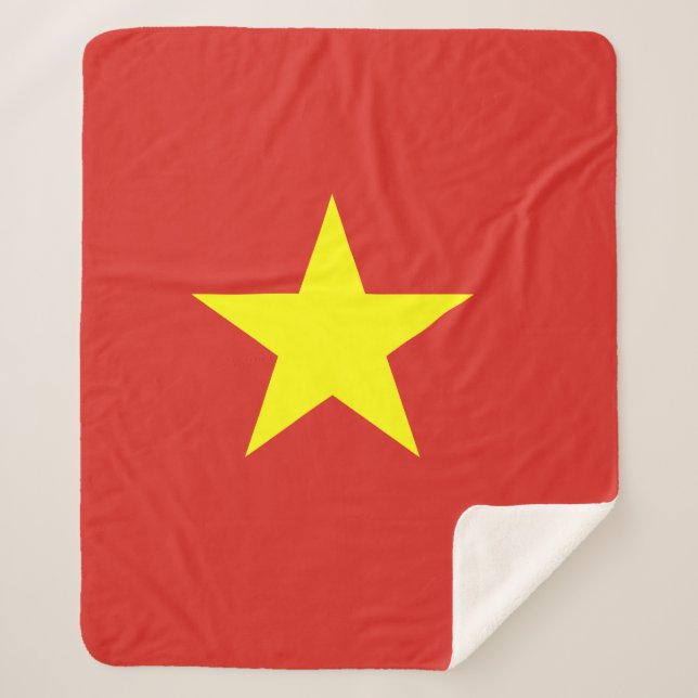 Vietnamflagge Sherpadecke (Vorderseite)