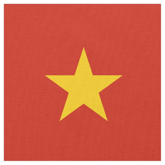 Vietnamflagge Stoff (Nahaufnahme)