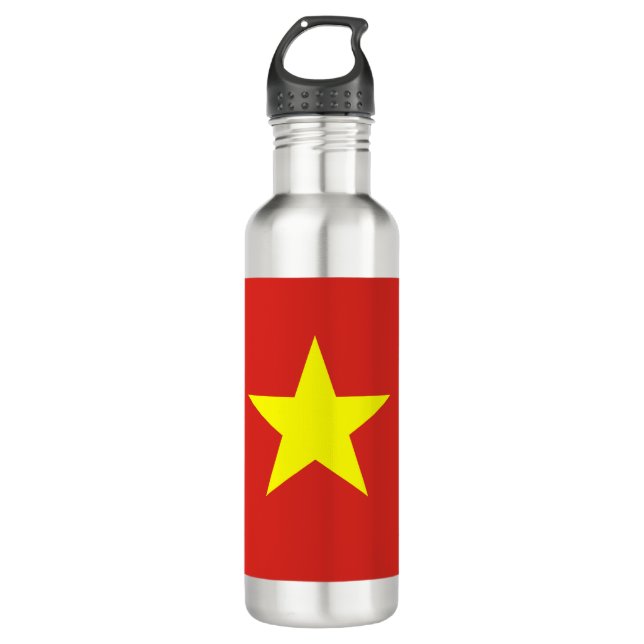 Vietnamflagge Trinkflasche (Vorderseite)