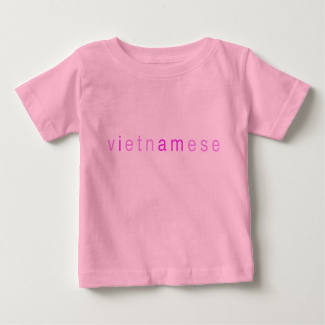 VIETNAMIEN ROSE INFANTILE DE T-SHIRT (Devant)