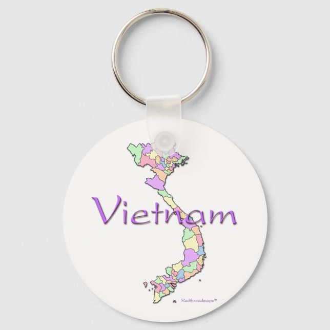 Vietnamkarte Schlüsselanhänger (Vorderseite)