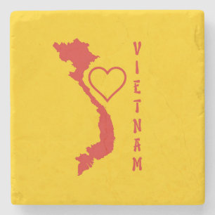 Vietnamkarte Steinuntersetzer