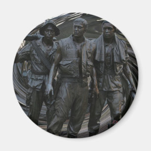Vietnamkrieg-Denkmal-runder Magnet