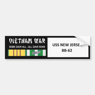 VIETNAMKRIEG-VETERAN USSS NEW-JERSEY AUTOAUFKLEBER
