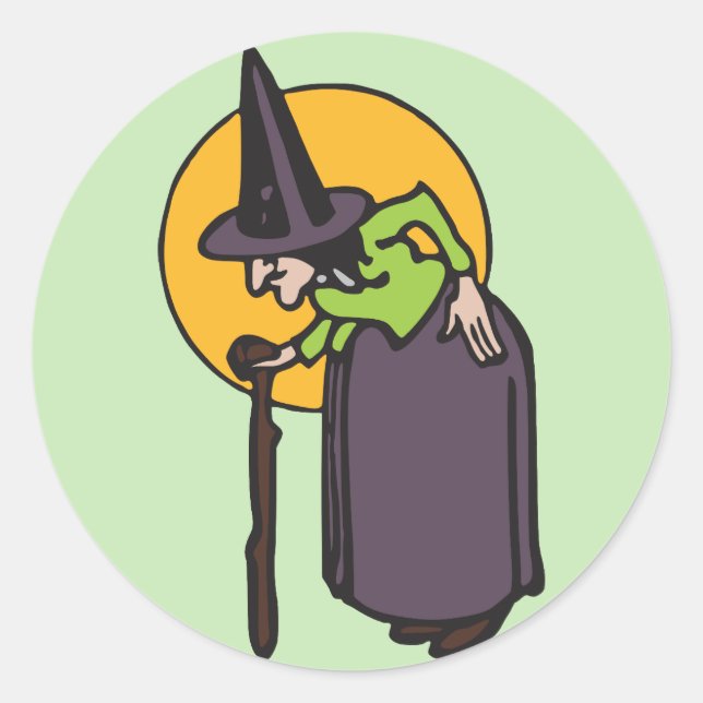 Vieux autocollants de sorcière (Devant)