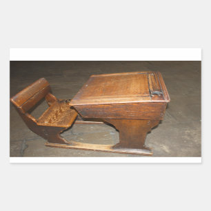 Vieux autocollants en bois de bureau et de chaise