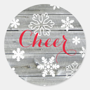 Vieux Bois de Merry Cheer - Autocollant Rond