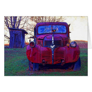 Vieux camion et dépendance