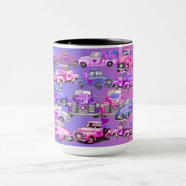 Vieux Camions de ramassage Café Mug (Centre)