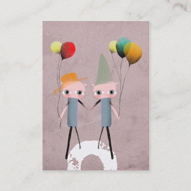 vieux carte de visite ornithologique blanc (Devant)