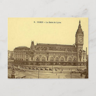 Vieux Carte postale - Gare de Lyon, Paris