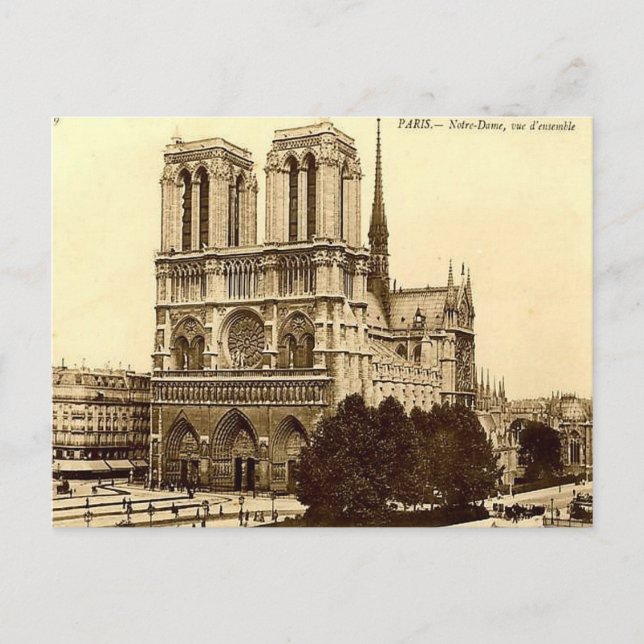 Vieux Carte postale - Notre Dame, Paris (Devant)
