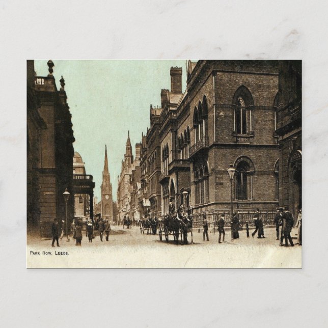 Vieux Carte Postale - Park Row, Leeds, Yorkshire (Devant)