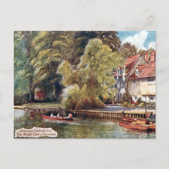 Vieux carte postale - River Cam à Cambridge (Devant)