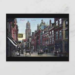 Vieux Carte Postale - Steenweg, Utrecht, Pays-Bas.
