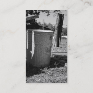 Vieux cartes de visite de poubelle