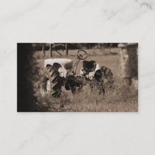 Vieux cartes de visite de tracteur