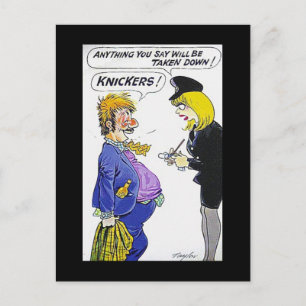 Vieux Cartes Postales Comiques - Knickers !
