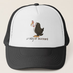 Vieux casquette fou de bande dessinée de Buzzard