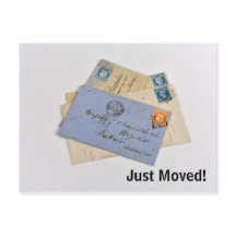 Vieux Déplacement de vieilles lettres Carte postal