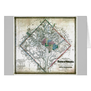 Vieux District de Columbia 1862 de Washington la