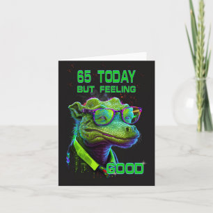 Vieux dragon, carte de 65e anniversaire