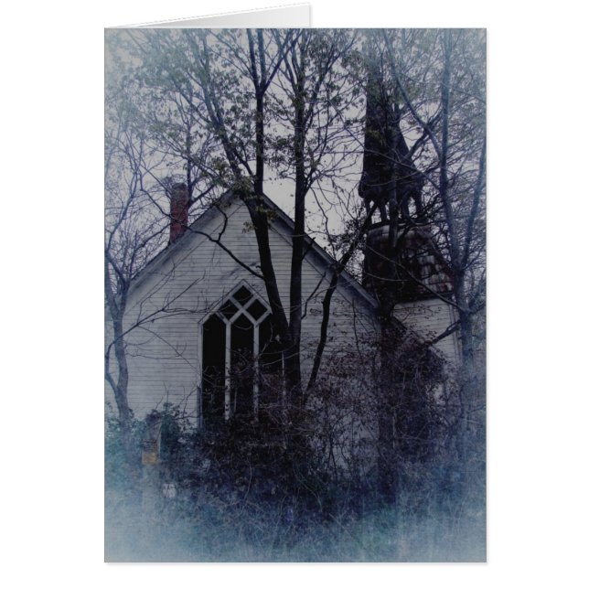 Vieux Église abandonnée Toutes les occasions Carte (Devant)
