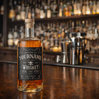 Vieux Étiquette Whiskey Personnalisé Vintage Liquo