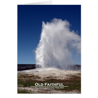 Vieux fidèles - Carte de parc national Yellowstone
