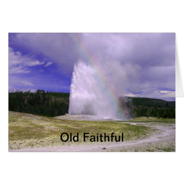 Vieux fidèles dans le parc national de Yellowstone (Devant horizontal)
