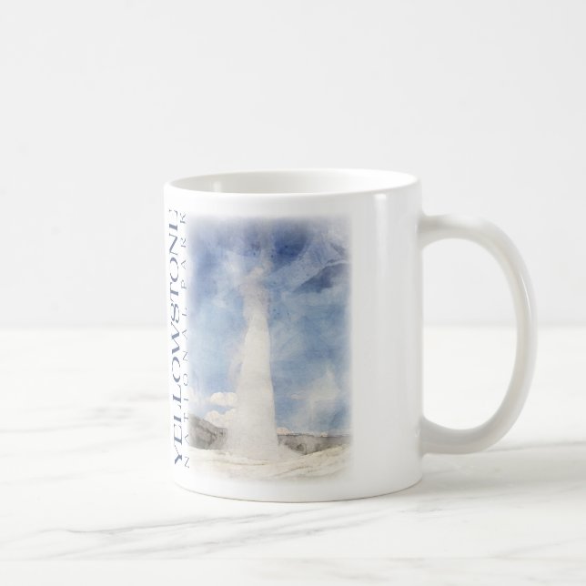 Vieux fidèles, Yellowstone National Park Cafe Mug (Droite)