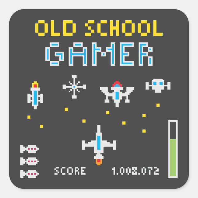 Vieux Gamer - Stellarship - Sticker (Devant)
